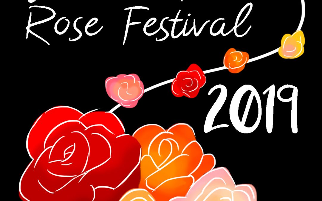 Winning Entry for 2019 Rose Festival T-shirt Art Contest