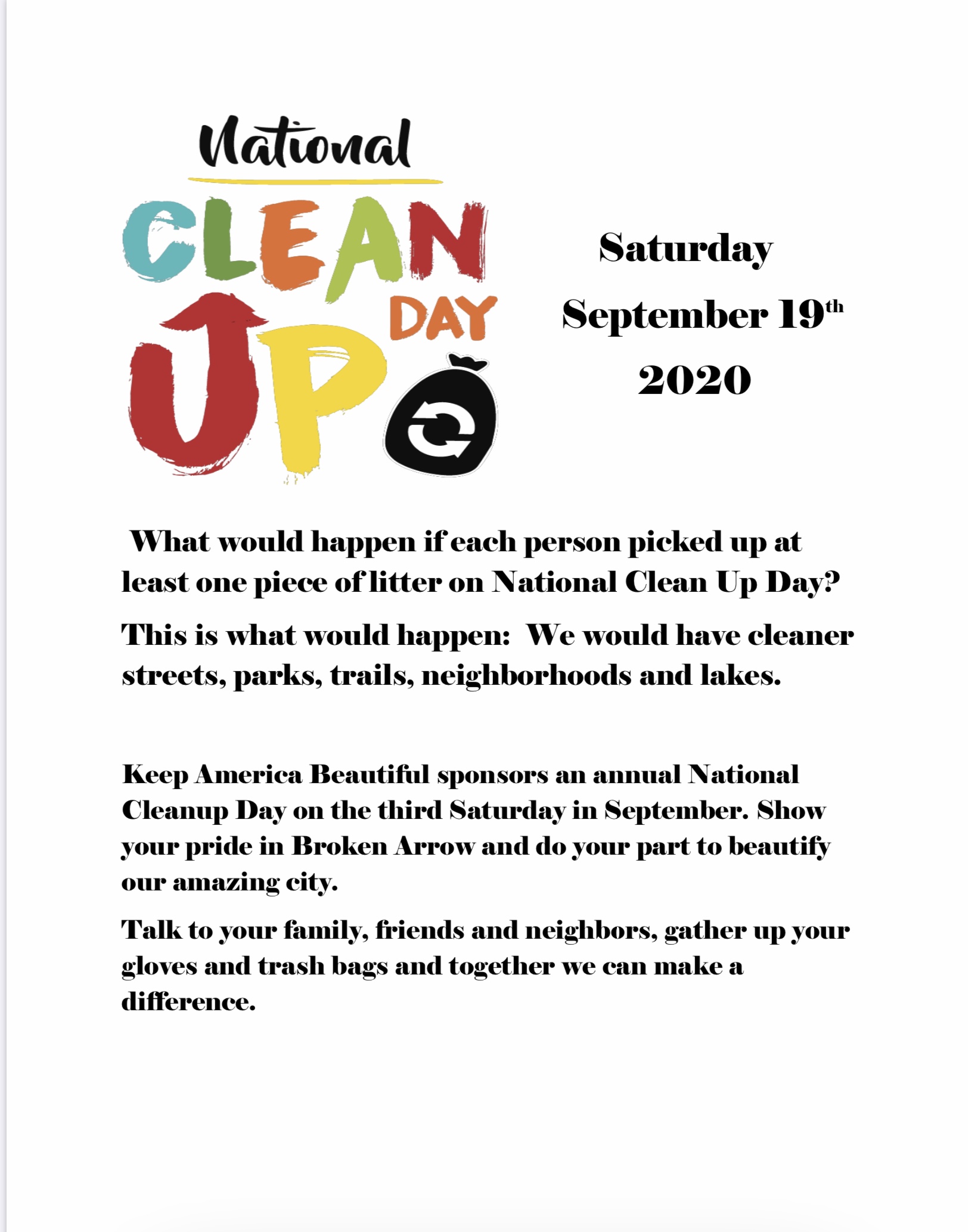 National Clean Up Day